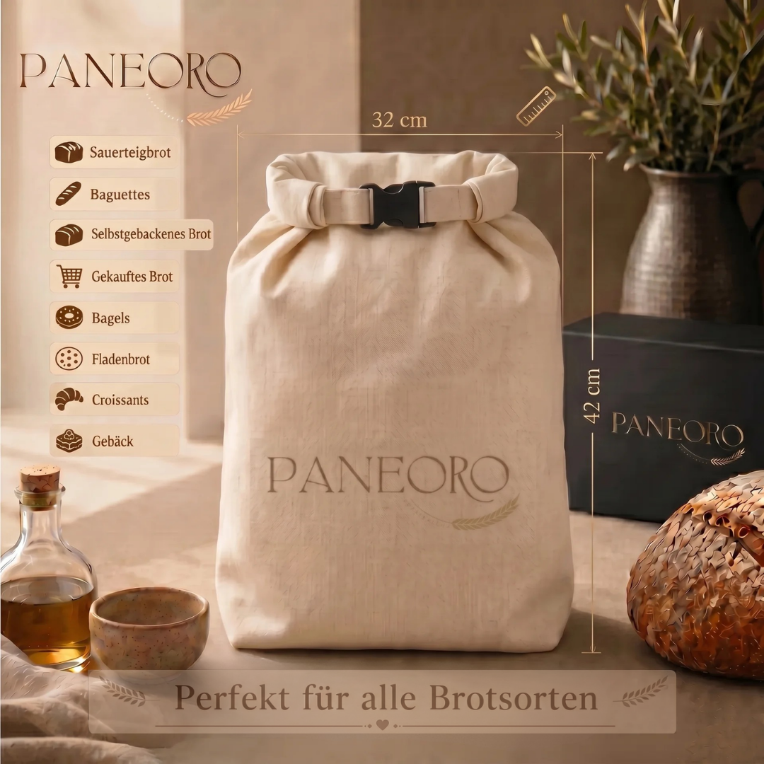 PANEORO - Premium Bienenwachs-Brotbeutel