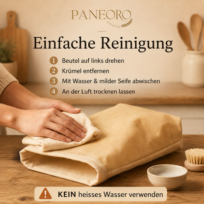 PANEORO - Premium Bienenwachs-Brotbeutel