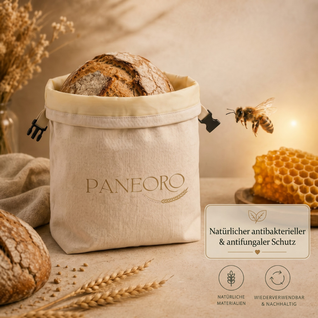 PANEORO - Premium Bienenwachs-Brotbeutel