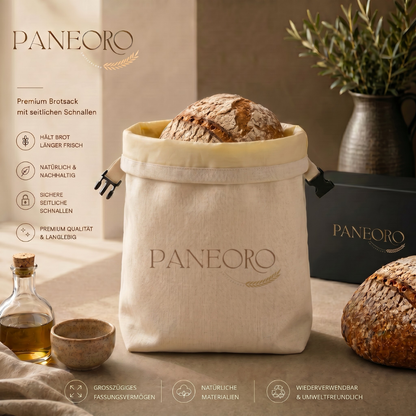 PANEORO - Premium Bienenwachs-Brotbeutel